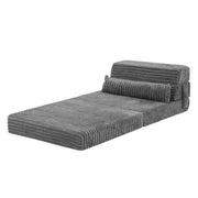Darrahopens Furniture > Sofas > Sofas & Sofa Beds Artiss 3-in-1 Folding Sofa Bed Armless Lounger Chair with Side Pocket and Pillow In Australia - Darrahopens