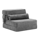 Darrahopens Furniture > Sofas > Sofas & Sofa Beds Artiss 3-in-1 Folding Sofa Bed Armless Lounger Chair with Side Pocket and Pillow In Australia - Darrahopens