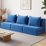 Darrahopens Furniture > Sofas > Sofas & Sofa Beds Artiss 3 Pack Folding Sofa Bed Armless Lounger Foam Floor Sofas Futons Couches In Australia - Darrahopens