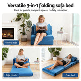 Darrahopens Furniture > Sofas > Sofas & Sofa Beds Artiss 3 Pack Folding Sofa Bed Armless Lounger Foam Floor Sofas Futons Couches In Australia - Darrahopens