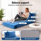 Darrahopens Furniture > Sofas > Sofas & Sofa Beds Artiss 4 Pack Folding Sofa Bed L-Shaped Modular Floor Sofas Foam Futons Couches In Australia - Darrahopens