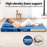 Darrahopens Furniture > Sofas > Sofas & Sofa Beds Artiss 4 Pack Folding Sofa Bed L-Shaped Modular Floor Sofas Foam Futons Couches In Australia - Darrahopens
