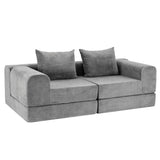Darrahopens Furniture > Sofas > Sofas & Sofa Beds Artiss 5-in-1 Convertible Sofa Bed Floor Mattress Modular Boneless Curved Couch In Australia - Darrahopens
