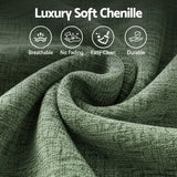 Darrahopens Furniture > Sofas > Sofas & Sofa Beds Artiss Comfort Boneless Sofa for Living Room Green Luxury Chenille