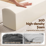 Darrahopens Furniture > Sofas > Sofas & Sofa Beds Artiss Convertible Folding Sofa Bed 30D High-Density Foam Boneless Couch with Corduroy Sleeper Couch Lounger for Living Room Beign