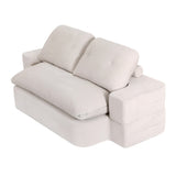 Darrahopens Furniture > Sofas > Sofas & Sofa Beds Artiss Convertible Folding Sofa Bed 30D High-Density Foam Boneless Couch with Corduroy Sleeper Couch Lounger for Living Room Beign