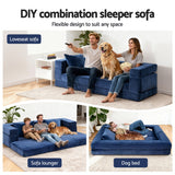 Darrahopens Furniture > Sofas > Sofas & Sofa Beds Artiss Convertible Folding Sofa Bed Pull Out Mattress Foldable Lounge Couch Chair
