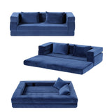 Darrahopens Furniture > Sofas > Sofas & Sofa Beds Artiss Convertible Folding Sofa Bed Pull Out Mattress Foldable Lounge Couch Chair