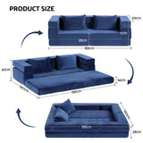 Darrahopens Furniture > Sofas > Sofas & Sofa Beds Artiss Convertible Folding Sofa Bed Pull Out Mattress Foldable Lounge Couch Chair