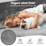 Darrahopens Furniture > Sofas > Sofas & Sofa Beds Artiss Convertible Folding Sofa Bed Pull Out Mattress Foldable Lounge Couch Grey