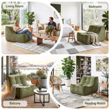 Darrahopens Furniture > Sofas > Sofas & Sofa Beds Artiss Floor Sofa Armless Chenille No Assembly Removable Cover Green In Australia - Darrahopens