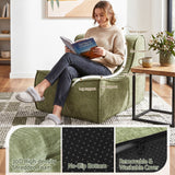 Darrahopens Furniture > Sofas > Sofas & Sofa Beds Artiss Floor Sofa Armless Chenille No Assembly Removable Cover Green In Australia - Darrahopens
