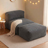 Darrahopens Furniture > Sofas > Sofas & Sofa Beds Artiss Foldable Bean Bag Sofa Bed Cloud Couch Boneless Floor Lounger Chair Grey