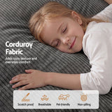 Darrahopens Furniture > Sofas > Sofas & Sofa Beds Artiss Foldable Bean Bag Sofa Bed Cloud Couch Boneless Floor Lounger Chair Grey