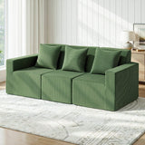 Darrahopens Furniture > Sofas > Sofas & Sofa Beds Artiss Modular 3-Seater Sofa Bed Convertible Sectional Floor Couch with Deep Seat