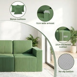 Darrahopens Furniture > Sofas > Sofas & Sofa Beds Artiss Modular 3-Seater Sofa Bed Convertible Sectional Floor Couch with Deep Seat