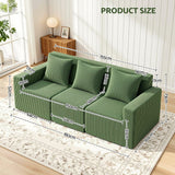 Darrahopens Furniture > Sofas > Sofas & Sofa Beds Artiss Modular 3-Seater Sofa Bed Convertible Sectional Floor Couch with Deep Seat