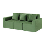 Darrahopens Furniture > Sofas > Sofas & Sofa Beds Artiss Modular 3-Seater Sofa Bed Convertible Sectional Floor Couch with Deep Seat
