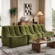 Darrahopens Furniture > Sofas > Sofas & Sofa Beds Artiss Set of 3 Sofa Modular Boneless Couches No Assembly Green In Australia - Darrahopens