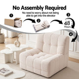 Darrahopens Furniture > Sofas > Sofas & Sofa Beds Artiss Set of 3 Sofa Modular Boneless Couches No Assembly White In Australia - Darrahopens
