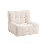 Darrahopens Furniture > Sofas > Sofas & Sofa Beds Artiss Single Small Boneless Couches for Living Room White Fabric