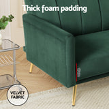 Darrahopens Furniture > Sofas > Sofas & Sofa Beds Artiss Sofa Bed 3 Seater Couch Convertible Lounge Adjustable Arm Recliner Velvet