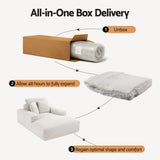 Darrahopens Furniture > Sofas > Sofas & Sofa Beds Artiss Sofa Bed Lounge Chair Recliner Couch Reading Chairs Sleeper Cloud Sofas Faux Fur Fabric