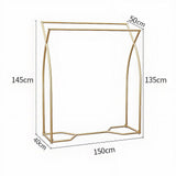 Darrahopens Furniture > Sofas > Sofas & Sofa Beds Commercial Clothing Garment Rack Retail Shop in Gold