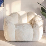 Darrahopens Furniture > Sofas > Sofas & Sofa Beds Cozy Bean Bag Sofa with Soft Corduroy Cover and High-Density Foam Filling for Living Room Bedroom Balcony Relaxation (Grey) In Australia - Darrahopens