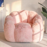 Darrahopens Furniture > Sofas > Sofas & Sofa Beds Cozy Bean Bag Sofa with Soft Corduroy Cover and High-Density Foam Filling for Living Room Bedroom Balcony Relaxation (Grey) In Australia - Darrahopens