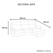 Darrahopens Furniture > Sofas > Sofas & Sofa Beds Fabric Electric Recliner Grey Chaise Sofa with Storage In Australia - Darrahopens