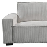 Darrahopens Furniture > Sofas > Sofas & Sofa Beds Reno 3 Seater Sofa Grey Colour Fabric Upholstery Wooden Structure Knock Down Feature In Back & Arms