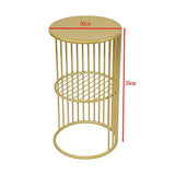 Darrahopens Furniture > Sofas > Sofas & Sofa Beds Round Side Table Bedside Bedroom Lounge Furniture