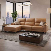 Top Grain Leather Electric Recliner Chaise Sofa with Storage In Australia - Darrahopens