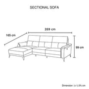 Darrahopens Furniture > Sofas > Sofas & Sofa Beds Top Grain Leather Electric Recliner Chaise Sofa with Storage In Australia - Darrahopens