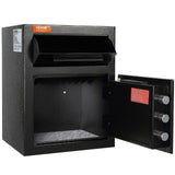 Darrahopens Furniture > Sofas > Sofas & Sofa Beds VEVOR 1.7 Cub Depository Safe, Deposit Safe with Drop Slot, Electronic Code Lock and 2 Emergency Keys, 17.71'' x 13.77'' x 13.77'' Business Drop Slot Safe for Cash, Mail in Home, Hotel, Office