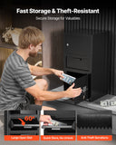 Darrahopens Furniture > Sofas > Sofas & Sofa Beds VEVOR 3.6 Cubic Feet Drop Safe, Large Capacity Front Drop Slot Safe Box with Digital Keypad, Heavy Duty 3 Tiers Cash Depository Box with Spare Keys for Cash, Bank Slip, Jewelry, Document, Bill, Black