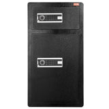 Darrahopens Furniture > Sofas > Sofas & Sofa Beds VEVOR Double Doors 7.2 cu.ft Safe Box with Key Lock & Password, Safe Lock Box with Fireproof Bag, Key Rack, LED Light and 2 Height Adjustable and Removable Divider for Money, Documents, Jewelry and Valuables, Black