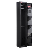 Darrahopens Furniture > Sofas > Sofas & Sofa Beds VEVOR Gun Safe, Heavy Duty Cold-Rolled Steel Fireproof Rifle Cabinet with Digital Keypad & Key, Large Long Gun Cabinet with Magazine and LED Lighting, Adjustable Racks for Rifles, Pistols, Shotgun