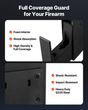 Darrahopens Furniture > Sofas > Sofas & Sofa Beds VEVOR Gun Safe, Slider Handgun Gun Safe with Fingerprint/Password/Key, 3-Way Quick Access Firearm Case Box with Lighting for 1 Pistol & Magazine, Mounted Pistol Gun Box for Nightstand Bedside Desk Car