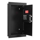 Darrahopens Furniture > Sofas > Sofas & Sofa Beds VEVOR Wall Safe, 3-Tier Hidden Wall Mounted Safe with Password & Key, Q235 Cold-Rolled Steel In-Wall Box with LED Lighting, 2 Adjustable Shelves & 5 Key Holders for Money, Jewelry, Passport, Black