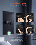 Darrahopens Furniture > Sofas > Sofas & Sofa Beds VEVOR Wall Safe, 3-Tier Hidden Wall Mounted Safe with Password & Key, Q235 Cold-Rolled Steel In-Wall Box with LED Lighting, 2 Adjustable Shelves & 5 Key Holders for Money, Jewelry, Passport, Black
