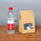 Darrahopens Gift & Novelty > Bags 50Pcs Kraft Paper Self-Sealing Bags Tea Nut Bags Dry Goods Packaging Sealed Bags