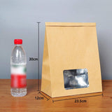 Darrahopens Gift & Novelty > Bags 50Pcs Kraft Paper Self-Sealing Bags Tea Nut Bags Dry Goods Packaging Sealed Bags