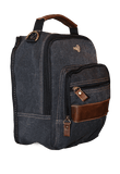 Darrahopens Gift & Novelty > Bags FIB Canvas Sling Bag Shoulder Strap Messenger Travel Pack w Tablet Pocket - Black