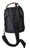 Darrahopens Gift & Novelty > Bags FIB Canvas Sling Bag Shoulder Strap Messenger Travel Pack w Tablet Pocket - Black