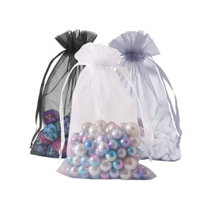 Darrahopens Gift & Novelty > Bags Party Central 216PCE Organza Bags Assorted Colours Multipurpose 17 x 12cm