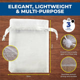 Darrahopens Gift & Novelty > Bags Party Central 216PCE Organza Bags Assorted Colours Multipurpose 17 x 12cm