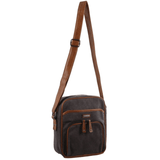 Darrahopens Gift & Novelty > Bags Pierre Cardin Canvas Cross Body Messenger Bag Mens Ladies Satchel Day Pack - Black