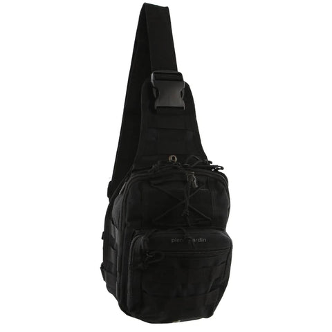 Darrahopens Gift & Novelty > Bags Pierre Cardin Cross Body Tactical Sling Bag Rucksack Army Style in Black